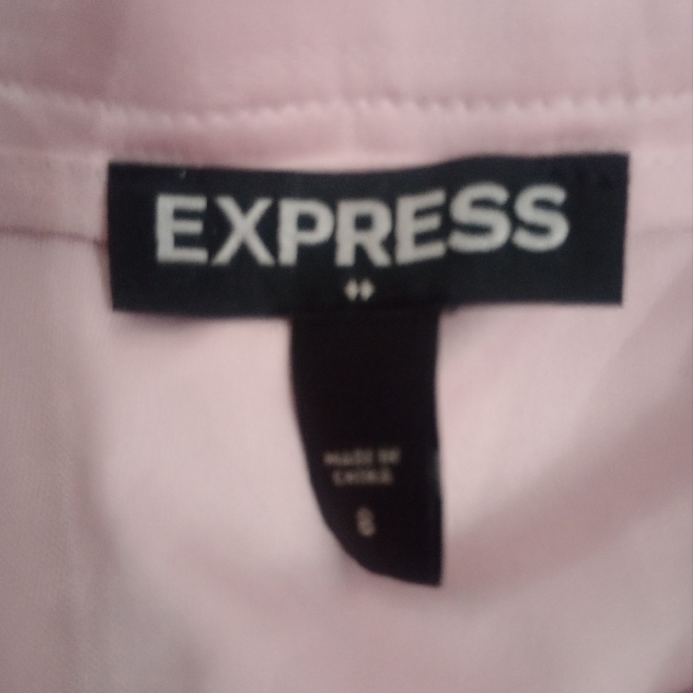 Express Pink Ruched Mini Skirt - Picture 3 of 5